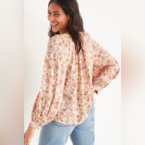 Chic Floral Women's Blouse - Multicolor